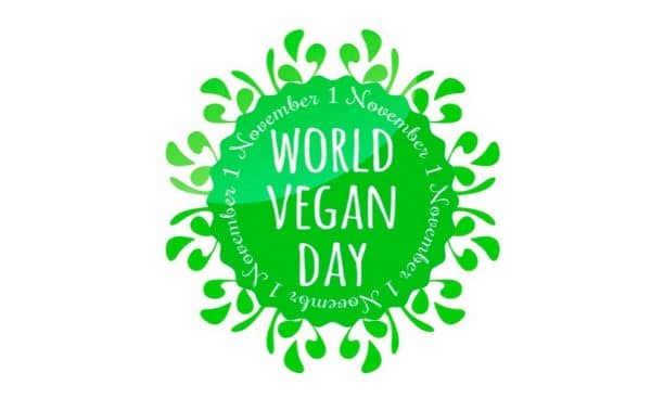 World vegan day badge